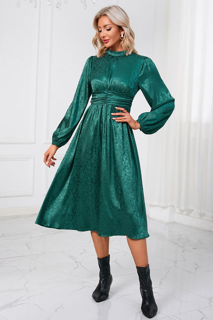 Robe Trapèze Émeraude Légère - gallery 4