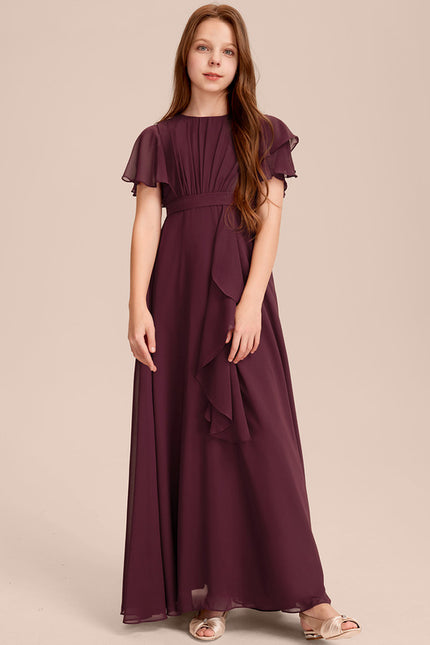 Robe Trapèze Bordeaux Flottante - gallery 1