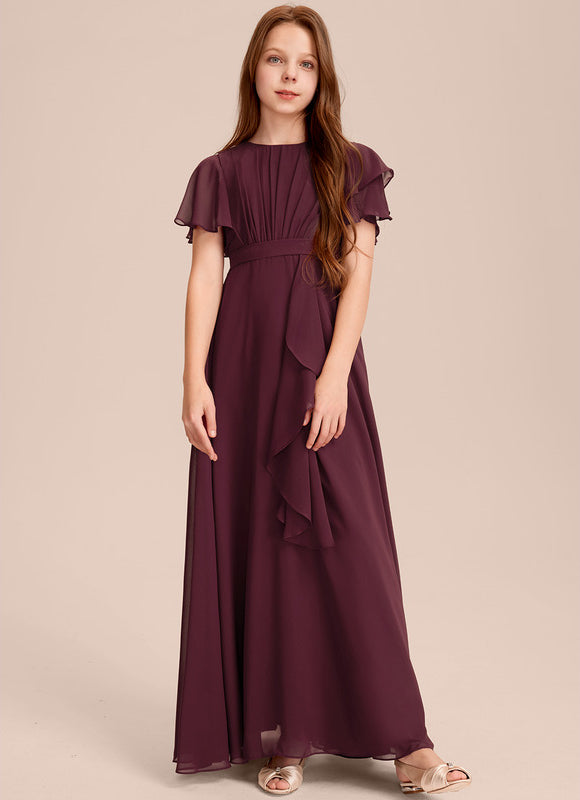 Robe Trapèze Bordeaux Flottante - gallery 1
