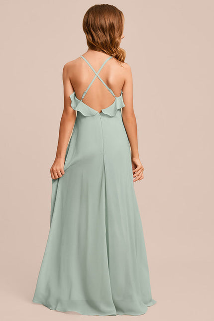 Robe Trapèze Vert Doux Éclat - gallery 3