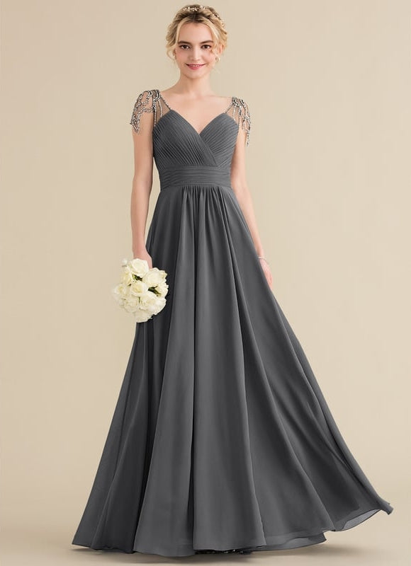 Robe Trapèze Longue Élégante
