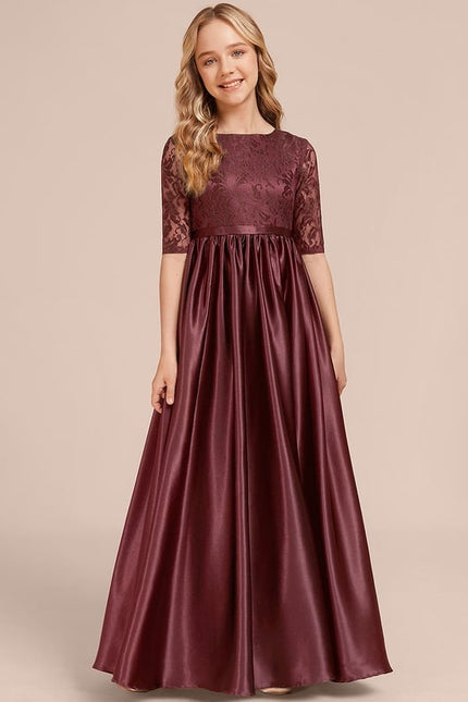 Robe Trapèze Satinée Cerise