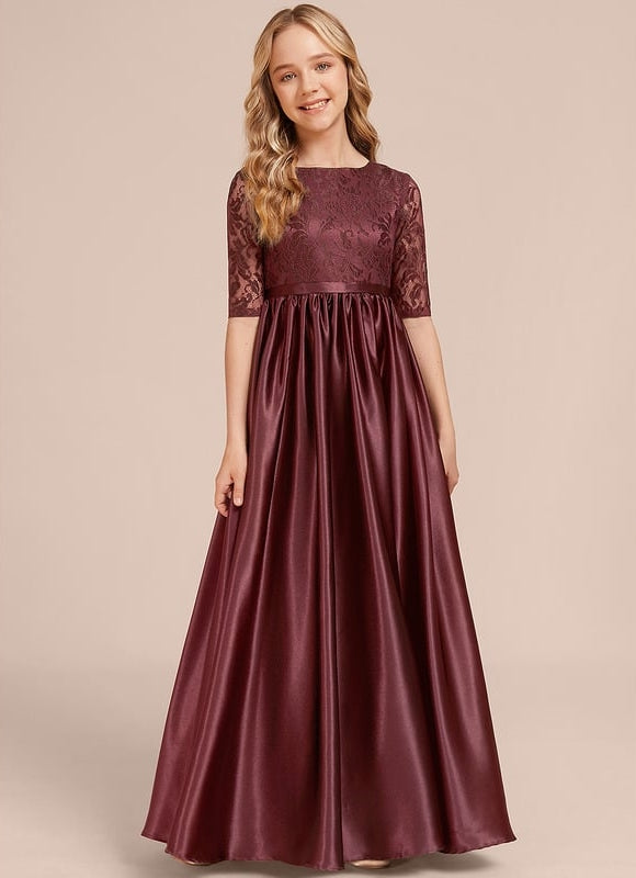 Robe Trapèze Satinée Cerise