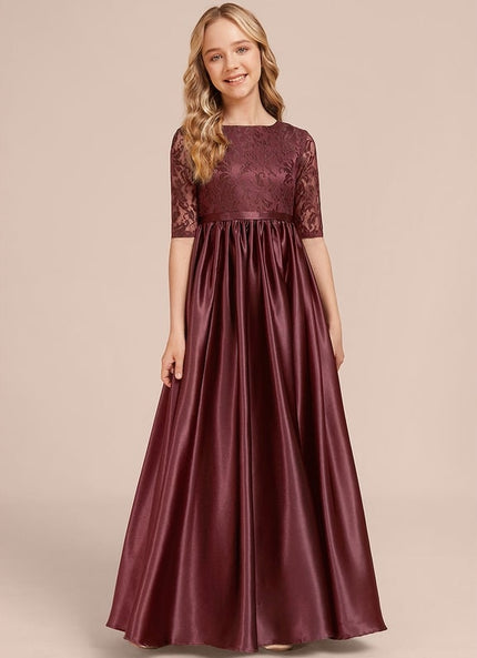 Robe Trapèze Satinée Cerise