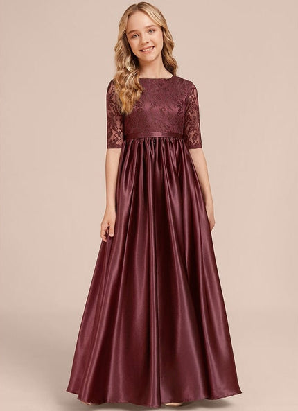 Robe Trapèze Satinée Cerise