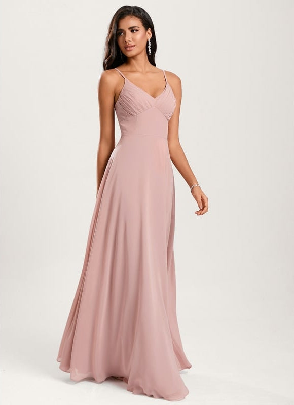 Robe Trapèze Mousseline Fendue - gallery 2