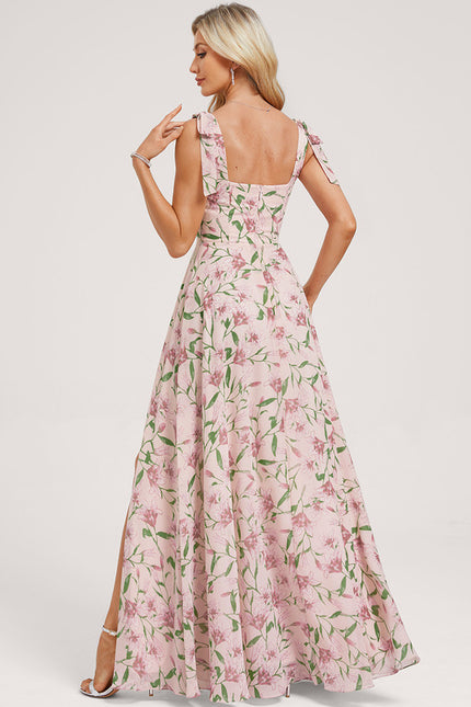 Robe Trapèze Élégante Vert Clair - gallery 4