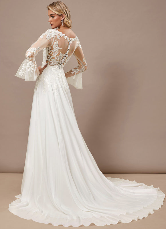 Robe De Mariee Trapeze Femme Ronde - gallery 7