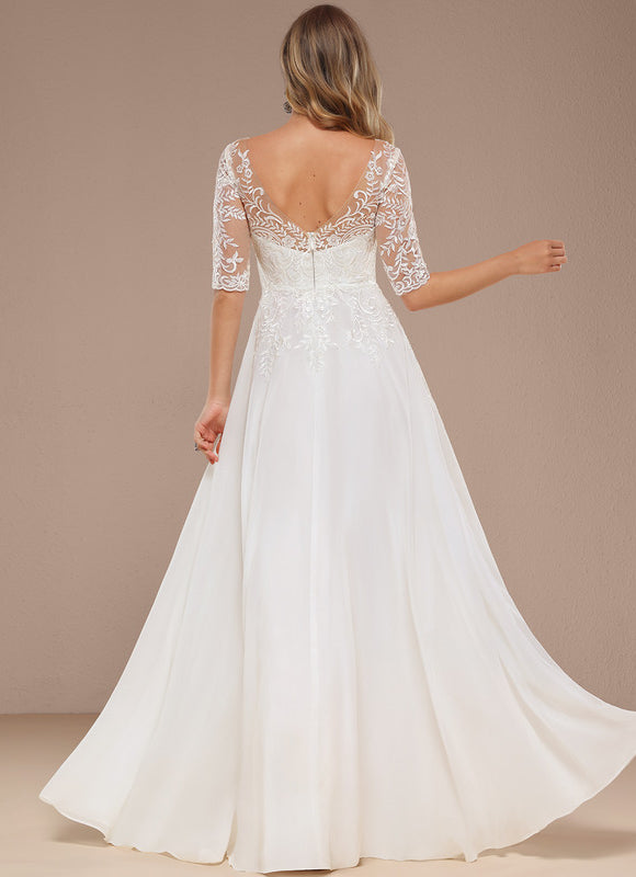 Robe Trapèze Éblouissante Aérienne - gallery 5