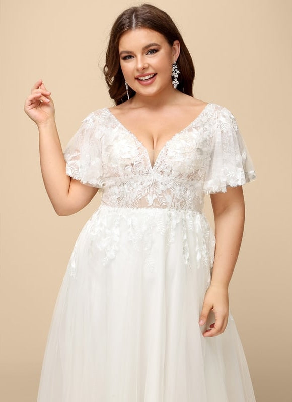 Robe Trapèze Luxe Évanescent - gallery 7