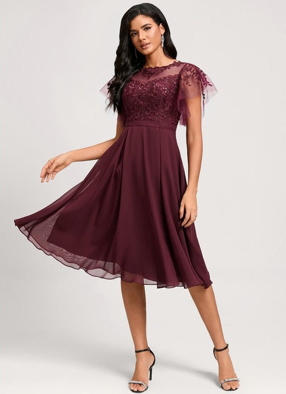 Robe Trapèze Chic Cérémonial