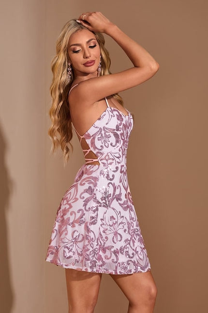 Robe Trapèze Nuit De Paillettes - gallery 2