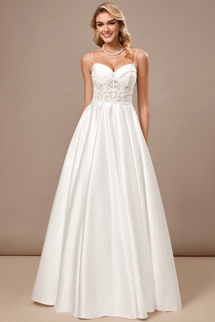 Robe Trapèze Satinée Pureté - gallery 4