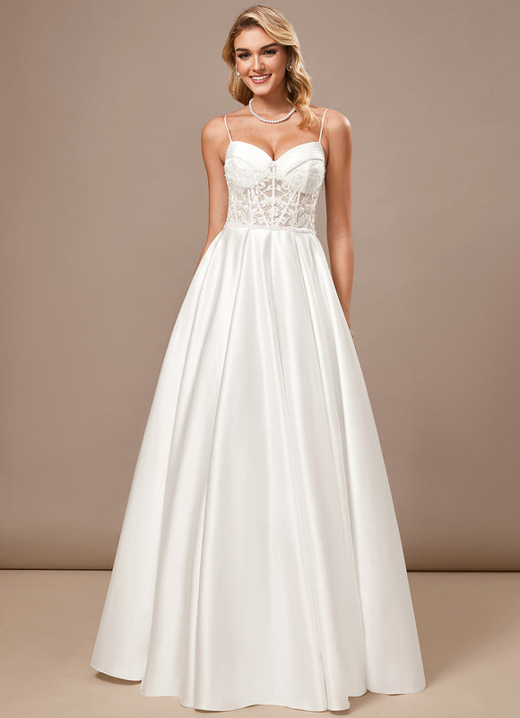 Robe Trapèze Satinée Pureté - gallery 4