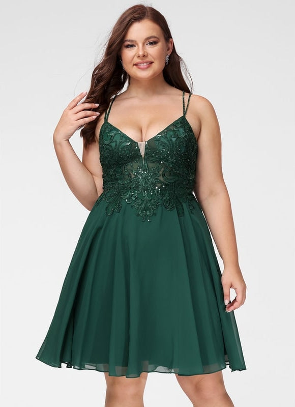 Robe Trapèze Émeraude Éphémère - gallery 6