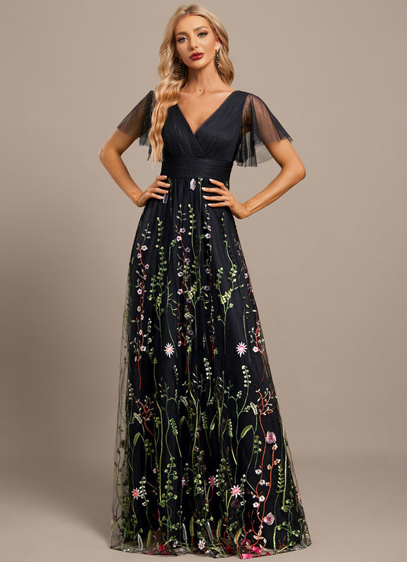 Robe Trapèze Féerie Florale - gallery 2
