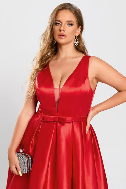 Robe Trapèze Évasée Satinée - gallery 8