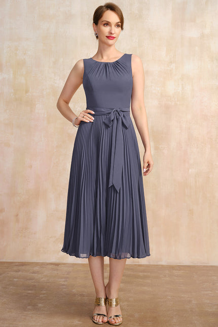Robe Trapèze Chic Plissé Élégant - gallery 4