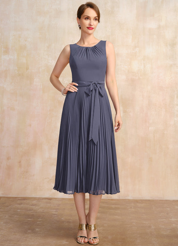 Robe Trapèze Chic Plissé Élégant - gallery 4