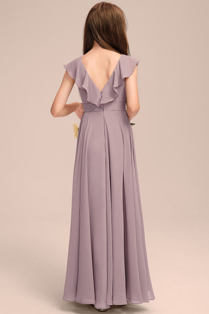 Robe Trapèze Bleu Céleste Aérien - gallery 5