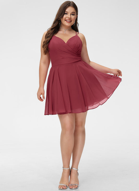 Robe Trapèze Éclats De Velvet Rose - gallery 4