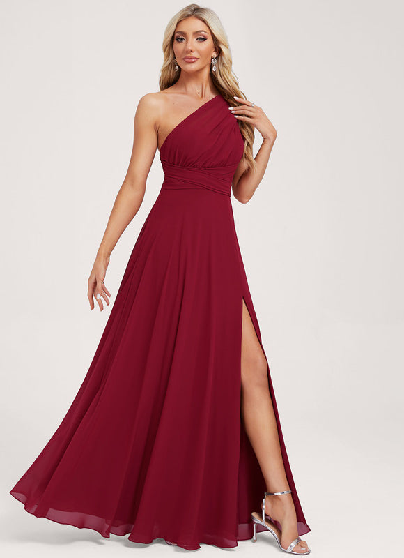 Robe Trapèze Fluide Bordeaux - gallery 3