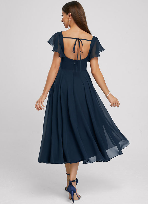Robe Trapèze Atypique Chiffon - gallery 2