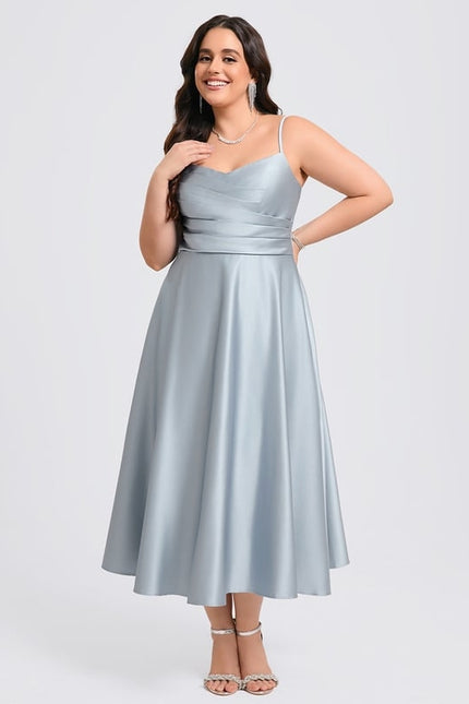 Robe Trapèze Aube Satinée - gallery 6