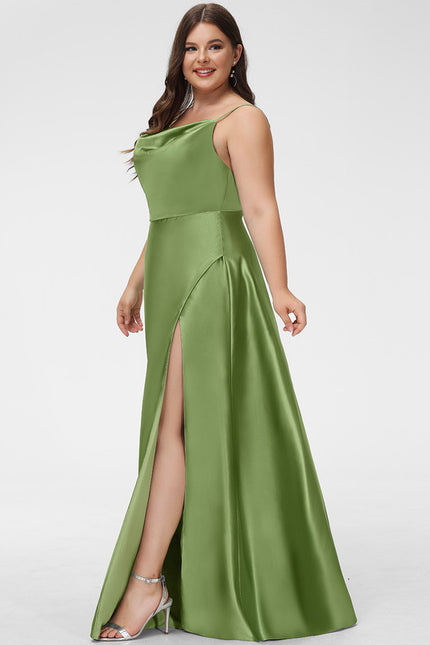 Robe Trapèze Satin Rose Élégante - gallery 8