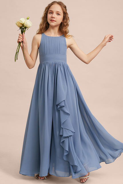 Robe Trapèze Bleu Doux Éclat