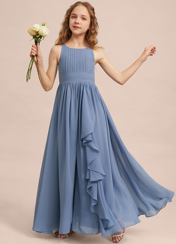 Robe Trapèze Bleu Doux Éclat