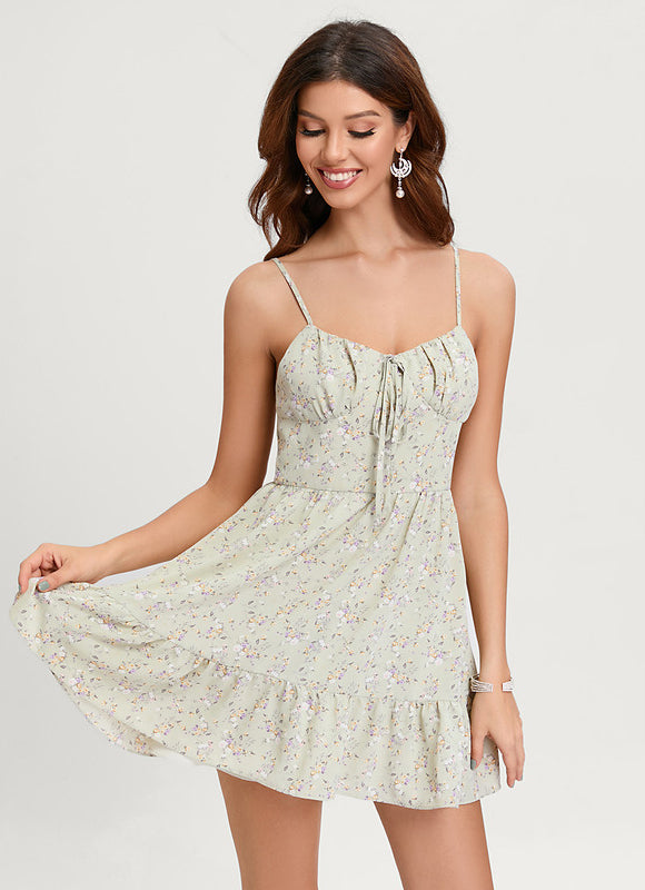 Robe Trapèze Brise De Printemps - gallery 2