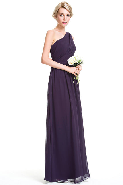 Robe Trapèze Asymétrique Beige - gallery 2