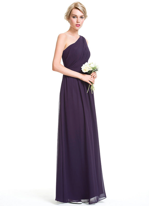 Robe Trapèze Asymétrique Beige - gallery 2