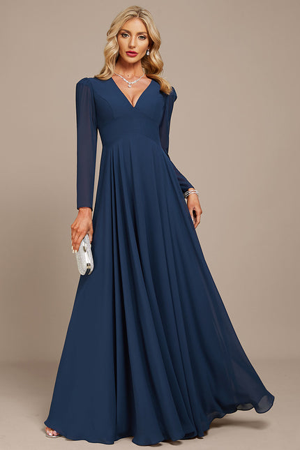 Robe Trapèze Gris Flottant - gallery 2