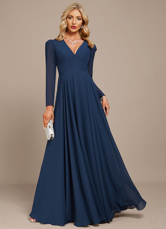Robe Trapèze Gris Flottant - gallery 2