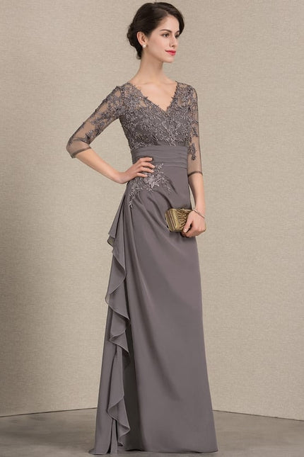 Robe Trapèze Nuance De Velours - gallery 3