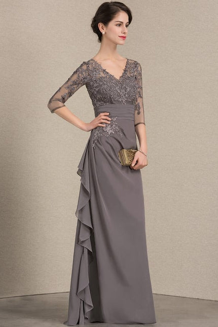 Robe Trapèze Nuance De Velours - gallery 3