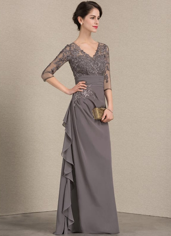 Robe Trapèze Nuance De Velours - gallery 3