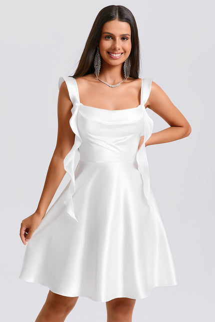 Robe Trapèze Éclat De Satin - gallery 6