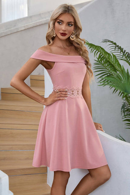 Robe Trapèze Flou Poudré - gallery 3