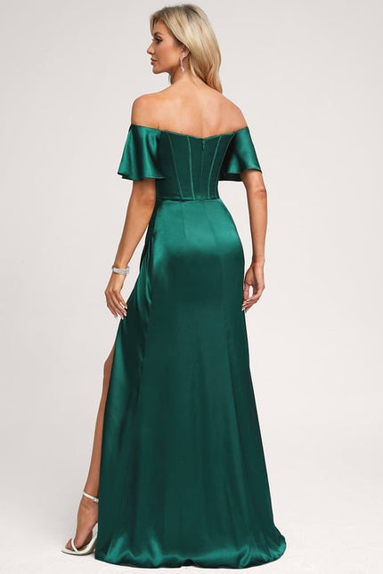 Robe Trapeze Epaule Dénudée - gallery 2
