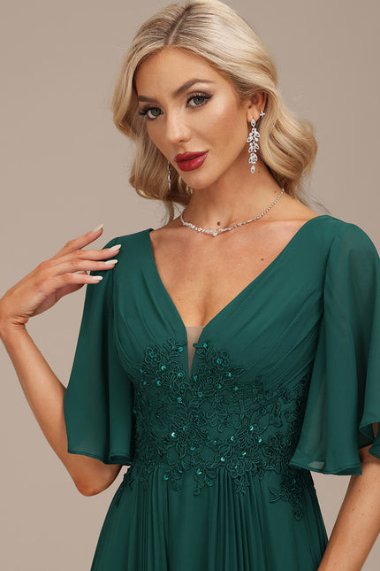Robe Trapèze Émeraude Envoûtante - gallery 7