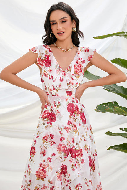 Robe Trapèze Printanière Flottante - gallery 8