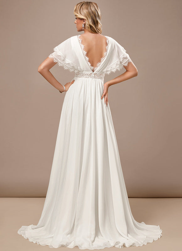 Robe Trapèze Éthérée Satinée - gallery 6