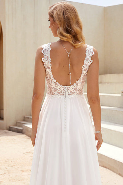 Robe Trapèze Éthérée Satinée - gallery 4