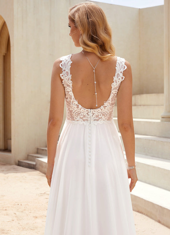 Robe Trapèze Éthérée Satinée - gallery 4