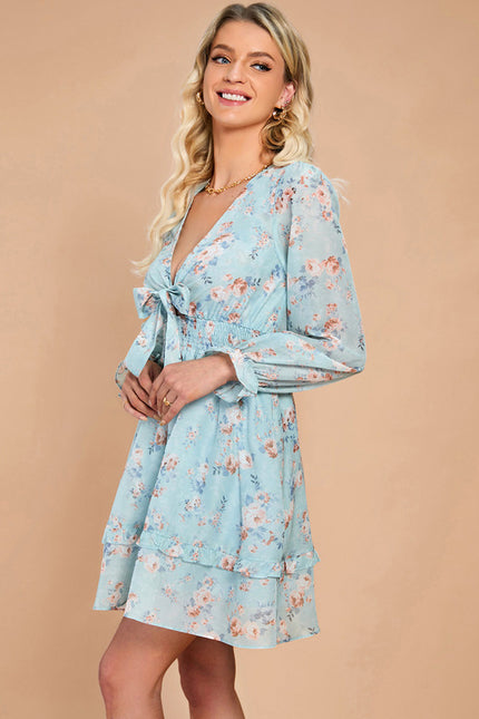 Robe Trapèze Floraison Légère - gallery 3