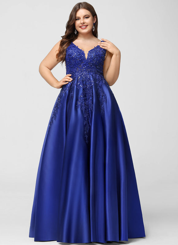 Robe Trapèze Satin Bleu Mystique - gallery 6