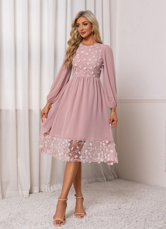 Robe Trapeze Rose Poudré